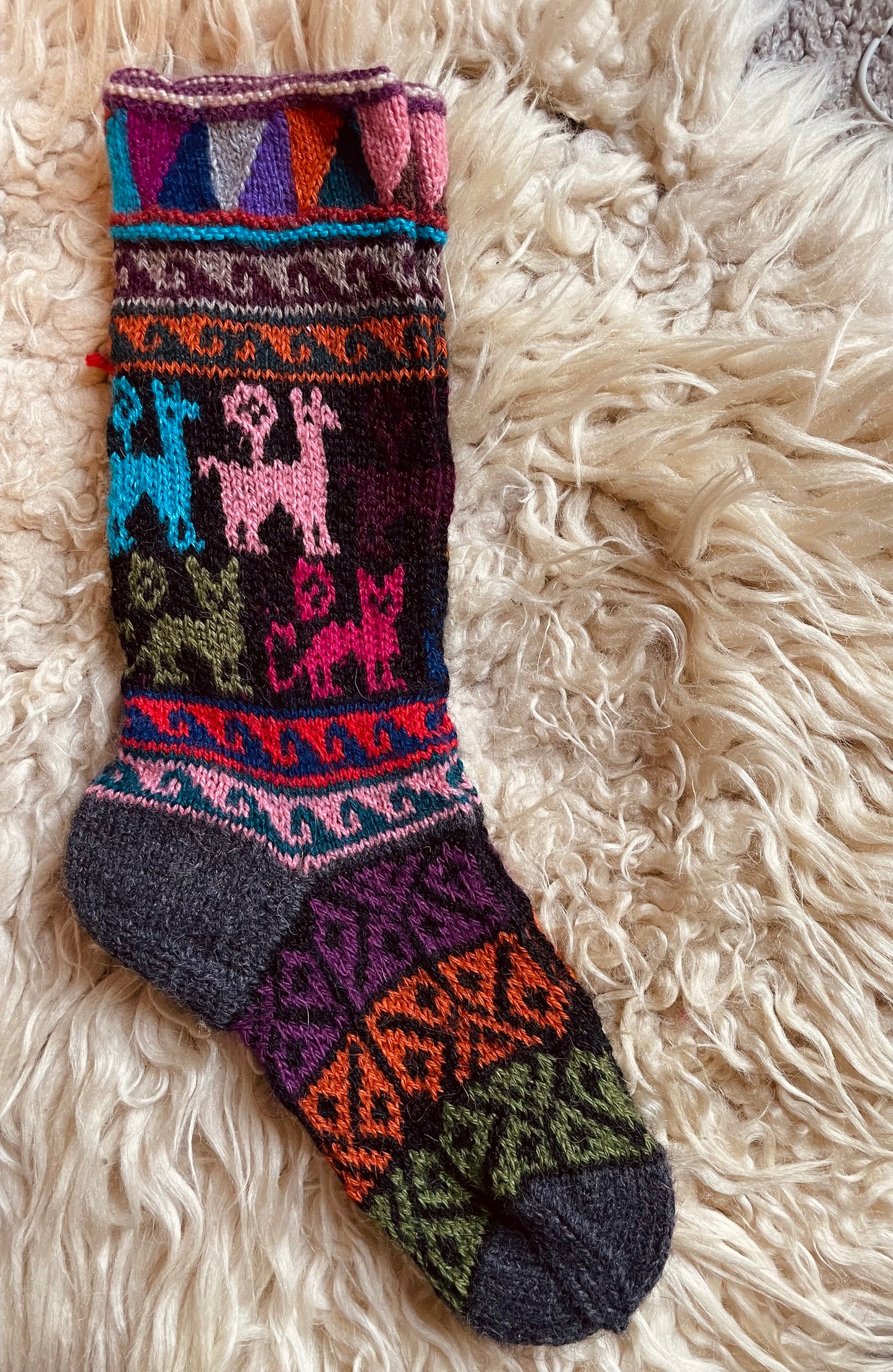 Sockor i alpackaull