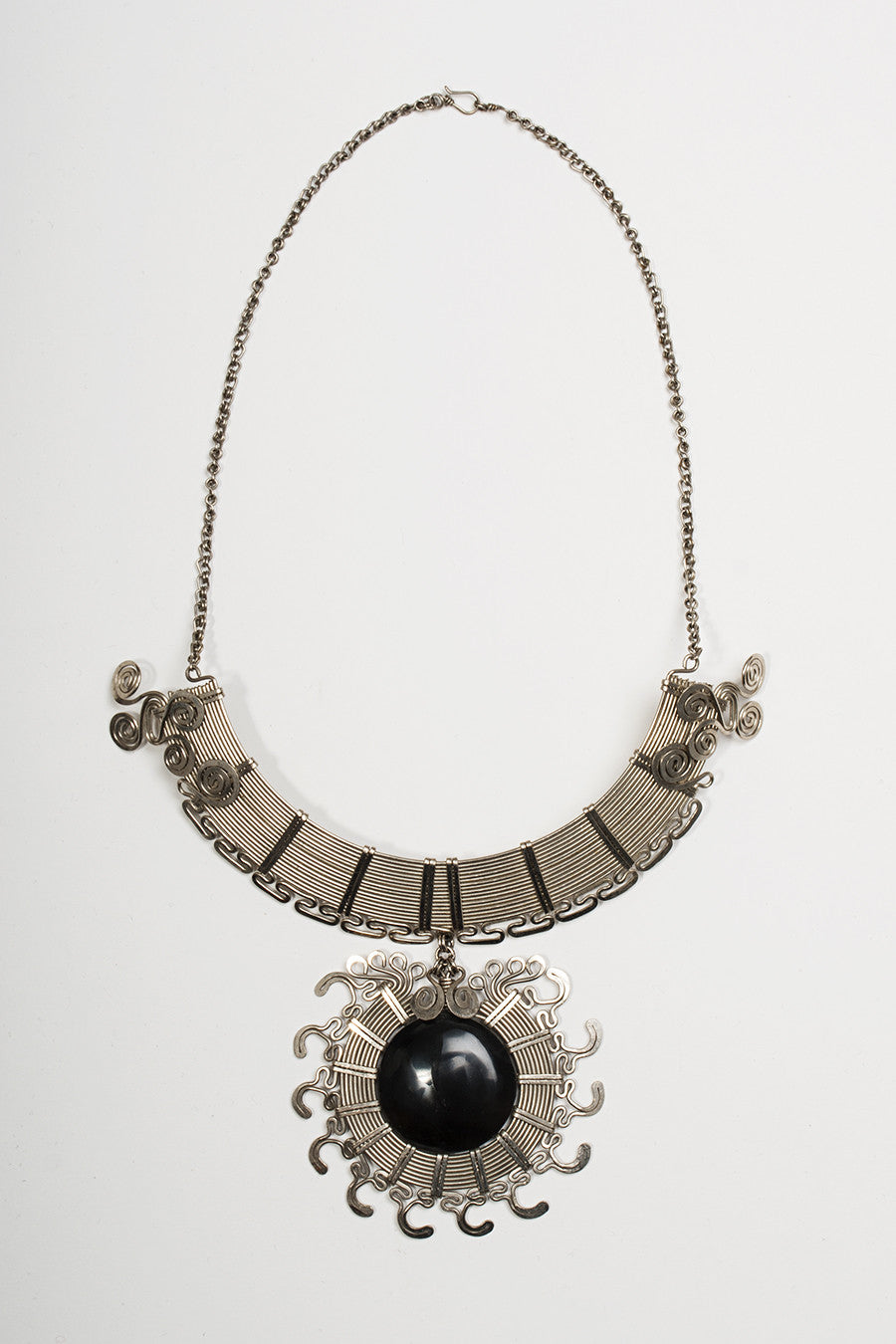 New silver necklace